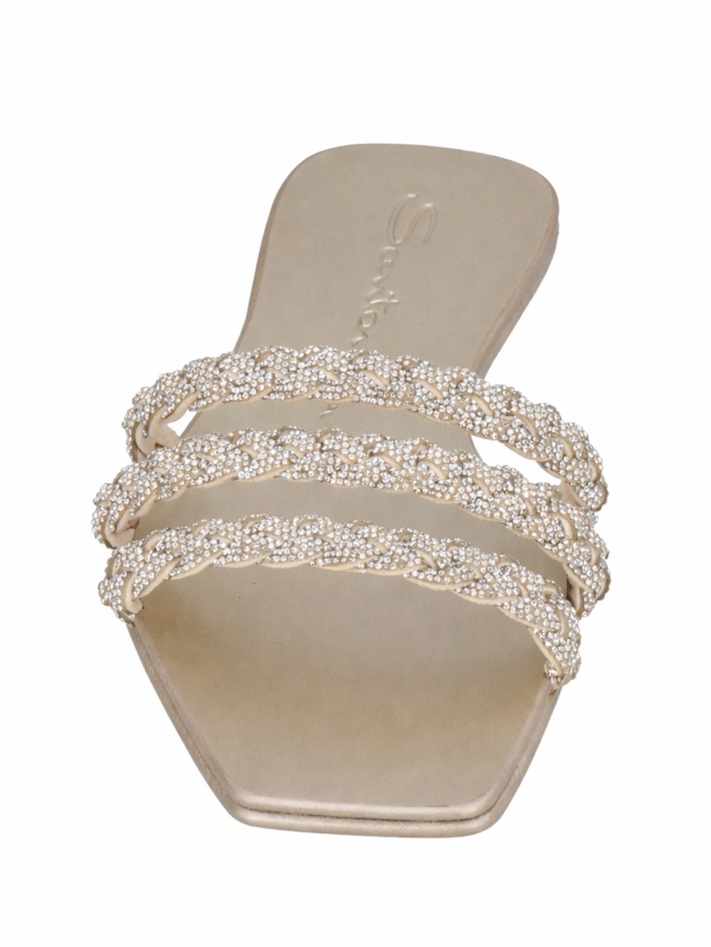 Santoni Swarovski Crystal Sandals 37.5